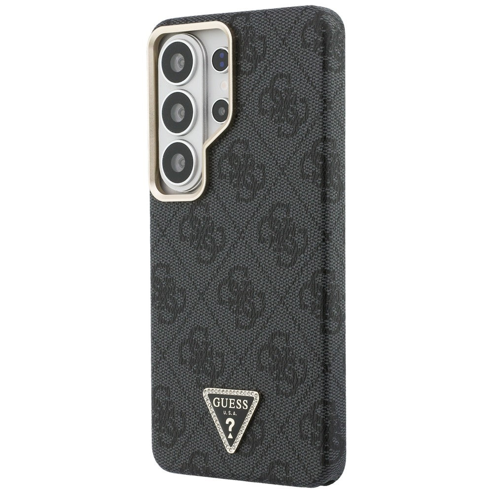 Capa MagSafe para Samsung Galaxy S26 Ultra S948, Guess, Logo Triângulo 4G, Preta