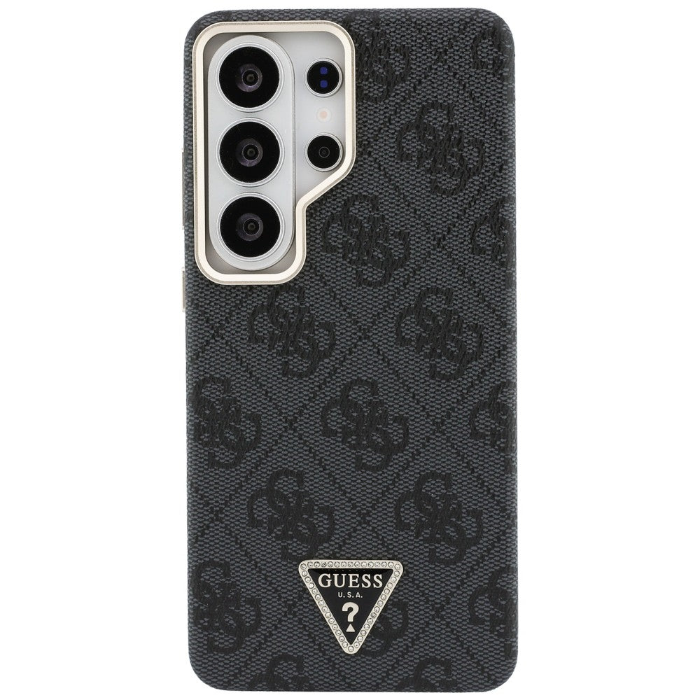 Capa MagSafe para Samsung Galaxy S26 Ultra S948, Guess, Logo Triângulo 4G, Preta