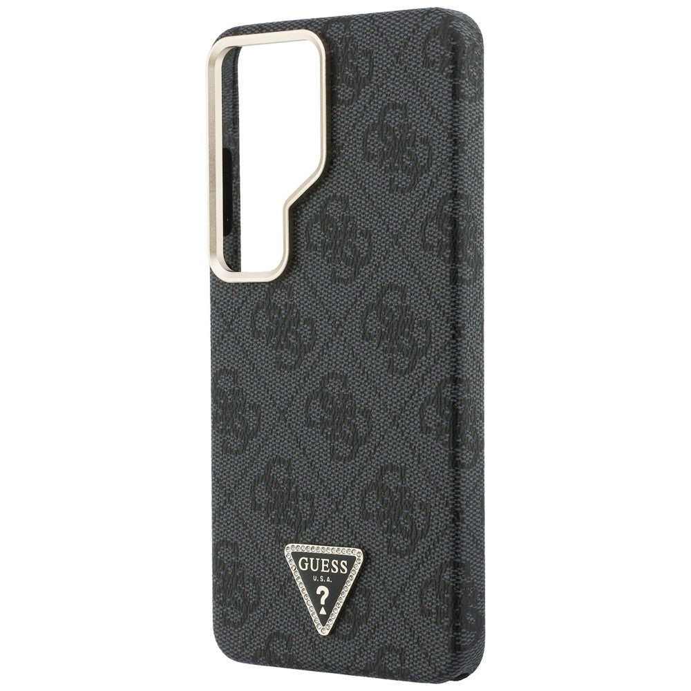 Capa MagSafe para Samsung Galaxy S26 Ultra S948, Guess, Logo Triângulo 4G, Preta