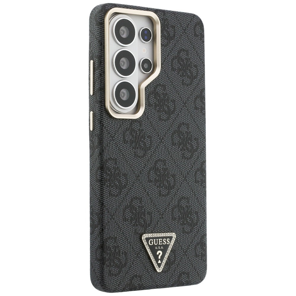 Capa MagSafe para Samsung Galaxy S26 Ultra S948, Guess, Logo Triângulo 4G, Preta