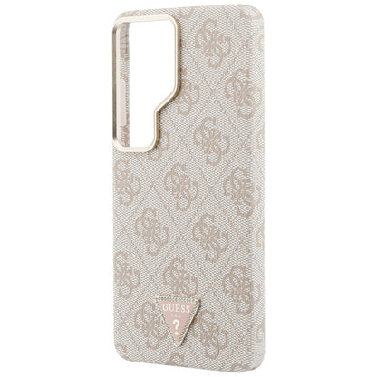 MagSafe Case for Samsung Galaxy S26 Ultra S948, Guess, 4G Triangle Logo, Pink