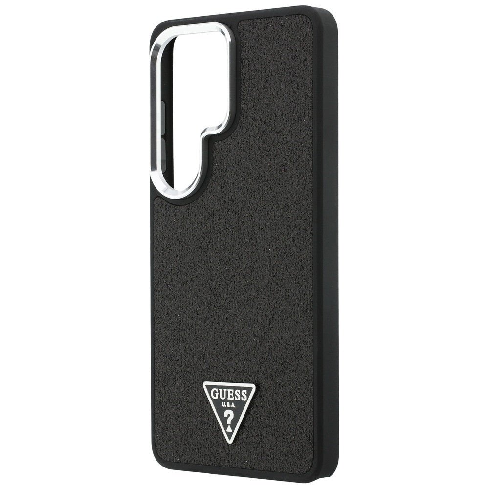 Capa MagSafe para Samsung Galaxy S26 Ultra S948, Guess, Fixed Glitter Triangle Logo, Preta