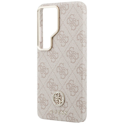 Capa MagSafe para Samsung Galaxy S26 Ultra S948, Guess, Rhinestone Round Logo, Rosa