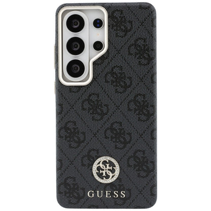 Capa MagSafe para Samsung Galaxy S26 Ultra S948, Guess, Strass Round Logo, Preta