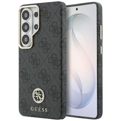 Capa MagSafe para Samsung Galaxy S26 Ultra S948, Guess, Strass Round Logo, Preta