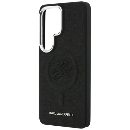 MagSafe Case for Samsung Galaxy S26 Ultra S948, Karl Lagerfeld, Initial Logo Debossed, Black