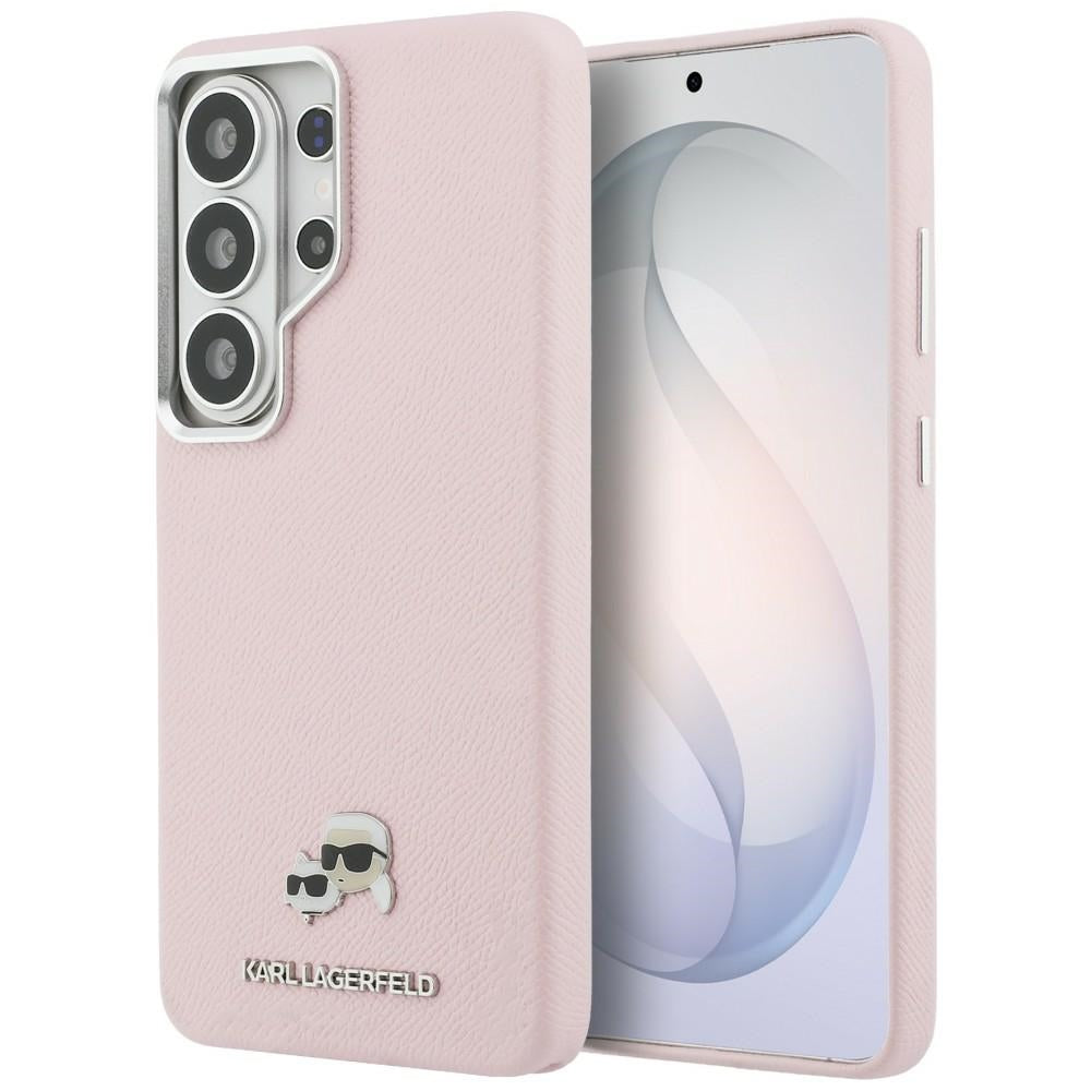 Capa MagSafe para Samsung Galaxy S26 Ultra S948, Karl Lagerfeld, Karl & Choupette Head's Pin, Rosa