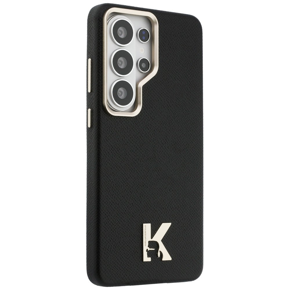 Capa MagSafe para Samsung Galaxy S26 Ultra S948, Karl Lagerfeld, Karl Head Logo, Preta