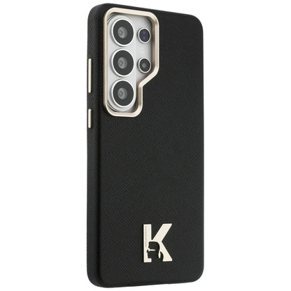 Capa MagSafe para Samsung Galaxy S26 Ultra S948, Karl Lagerfeld, Karl Head Logo, Preta