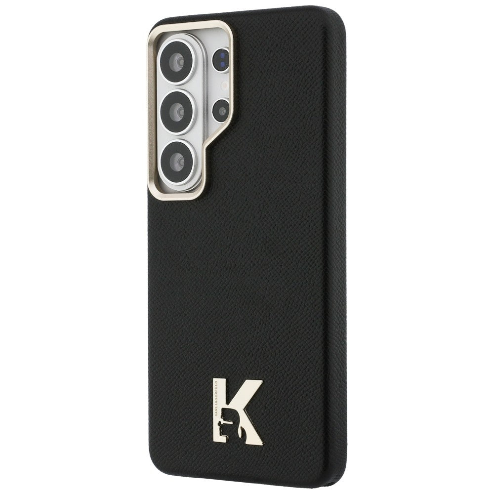 Capa MagSafe para Samsung Galaxy S26 Ultra S948, Karl Lagerfeld, Karl Head Logo, Preta