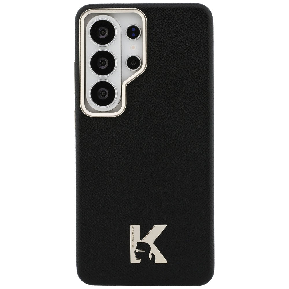 Capa MagSafe para Samsung Galaxy S26 Ultra S948, Karl Lagerfeld, Karl Head Logo, Preta
