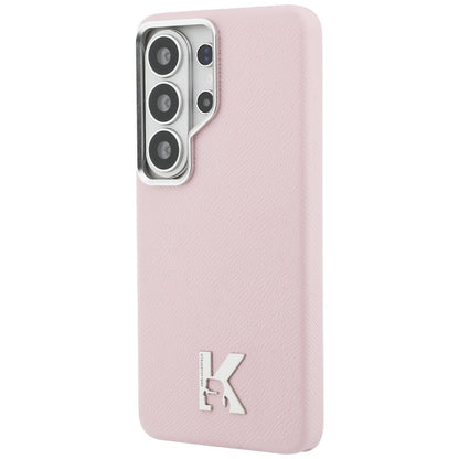 MagSafe Case for Samsung Galaxy S26 Ultra S948, Karl Lagerfeld, Karl Head Logo, Pink