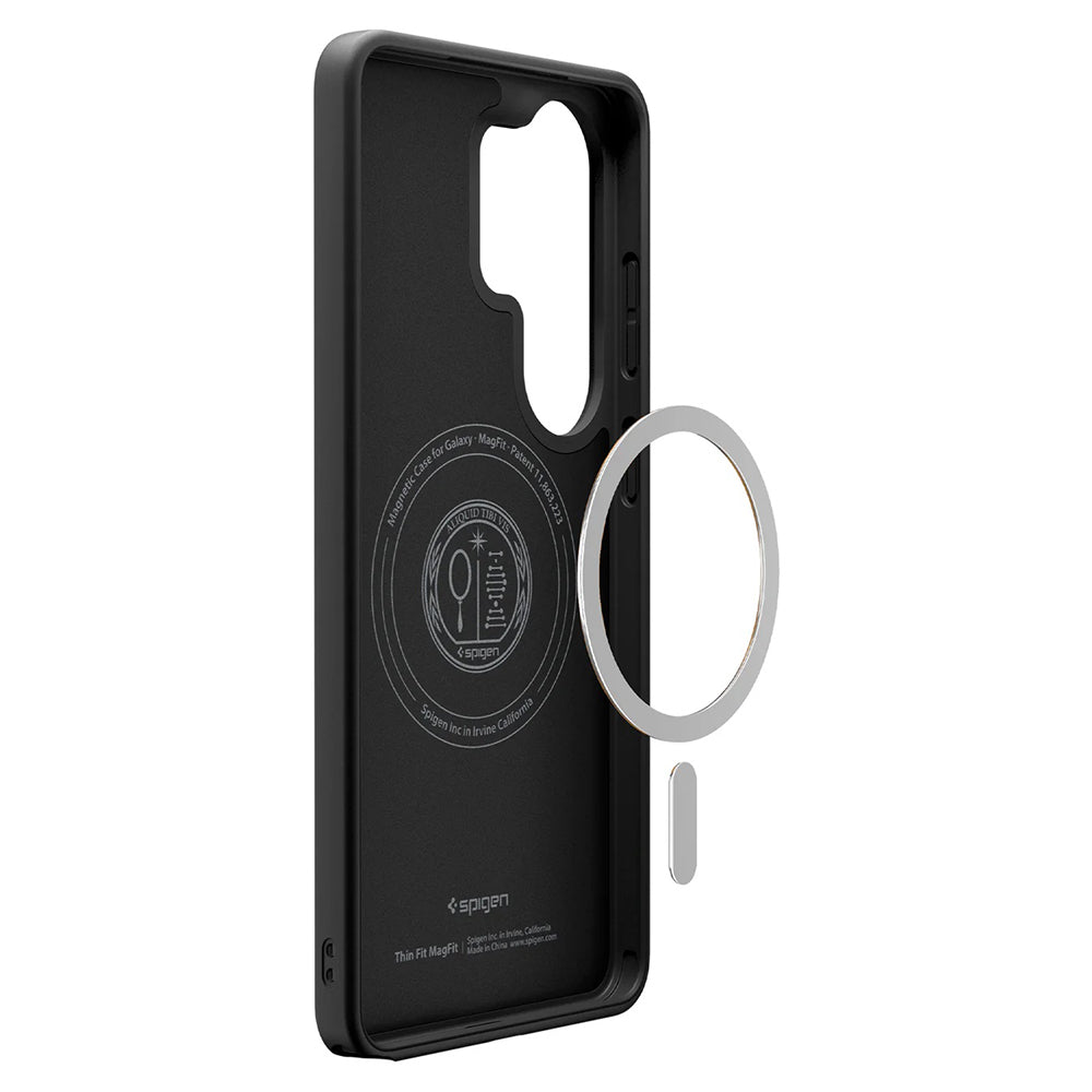 Capa MagSafe para Samsung Galaxy S26 Ultra S948, Spigen, Thin Fit, Preta