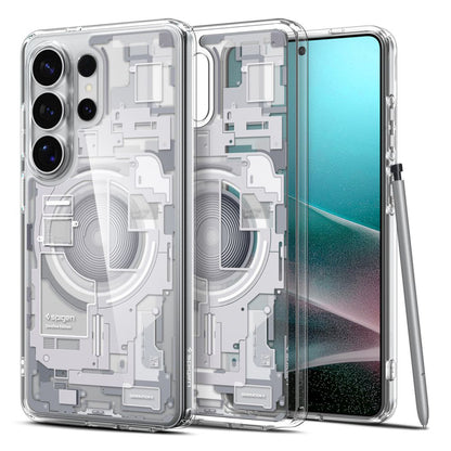 Capa MagSafe para Samsung Galaxy S26 Ultra S948, Spigen, Ultra Hybrid Zero One, Branca ACS10683