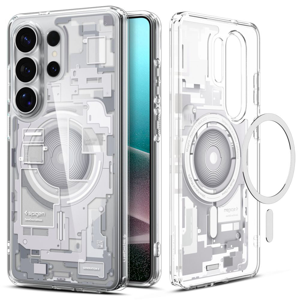 Capa MagSafe para Samsung Galaxy S26 Ultra S948, Spigen, Ultra Hybrid Zero One, Branca ACS10683