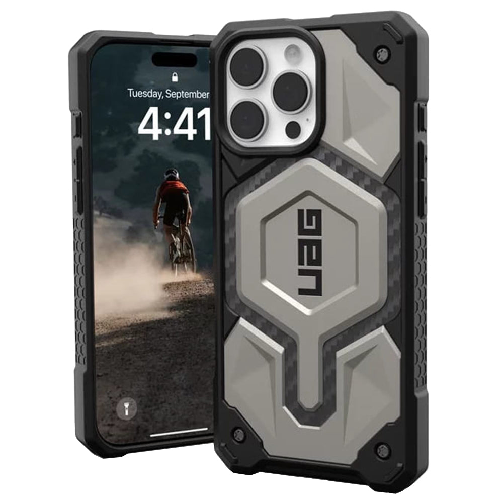 Capa MagSafe para Samsung Galaxy S26 Ultra S948, Urban Armor Gear, Monarch Pro Carbon, Cinzenta