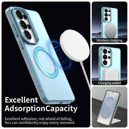 Capa MagSafe para Samsung Galaxy S26 Ultra S948, Techsuit, CandyCase, Azul