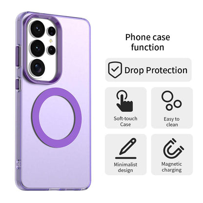Capa MagSafe para Samsung Galaxy S26 Ultra, Techsuit, CandyCase, Roxo