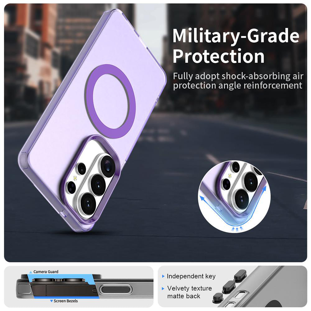Capa MagSafe para Samsung Galaxy S26 Ultra, Techsuit, CandyCase, Roxo