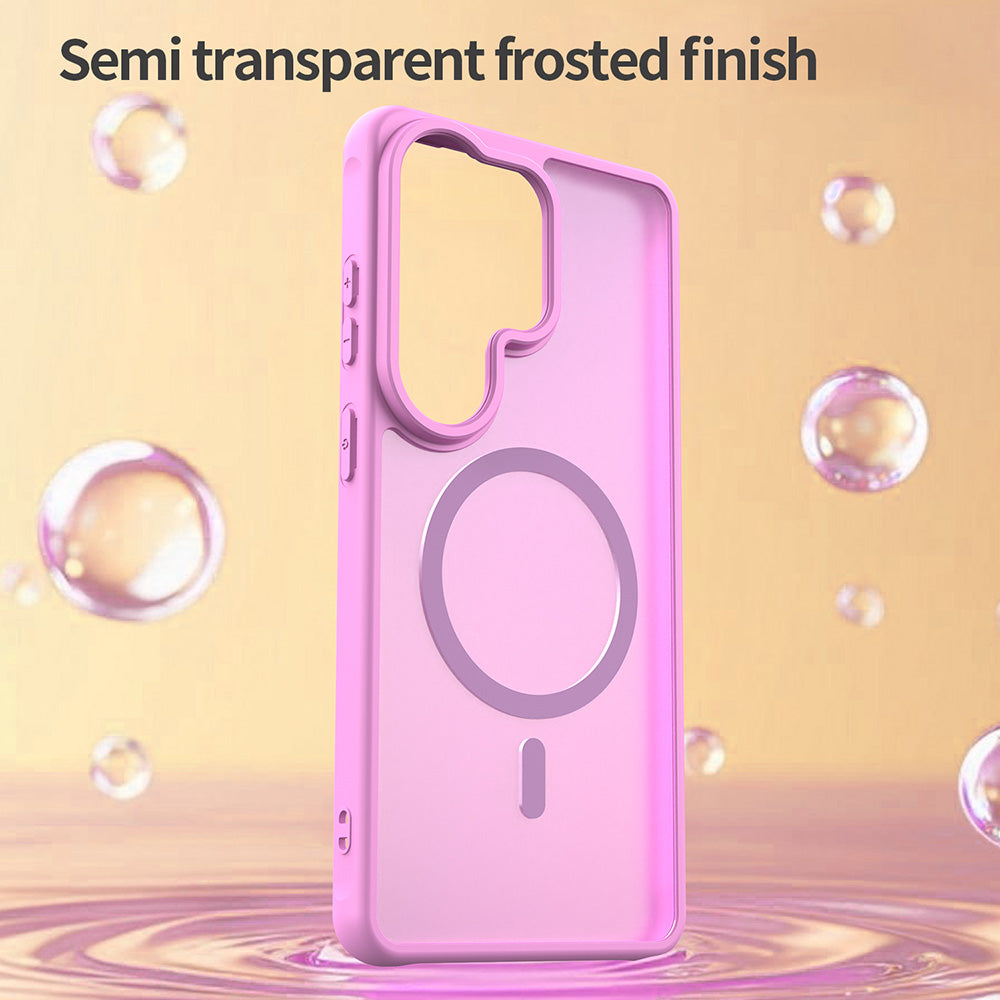 Capa MagSafe para Samsung Galaxy S26 Ultra S948, Techsuit, HaloFrost II, Laranja