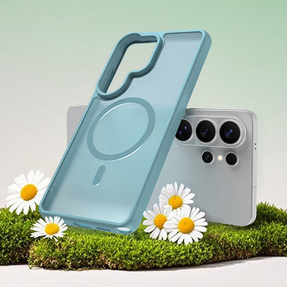 Capa MagSafe para Samsung Galaxy S26 Ultra S948, Techsuit, HaloFrost II, Verde Claro