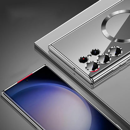 Capa MagSafe para Samsung Galaxy S26 Ultra, Techsuit, Luxury Crystal, Dourada