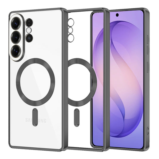 Capa MagSafe para Samsung Galaxy S26 Ultra, Techsuit, Luxury Crystal, Preta