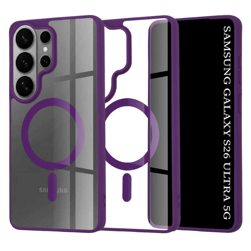 Capa MagSafe para Samsung Galaxy S26 Ultra, Techsuit, Pro, Roxo