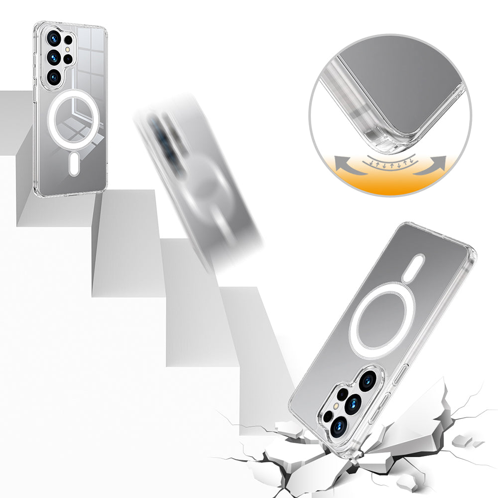 Capa MagSafe para Samsung Galaxy S26 Ultra S948, Techsuit, Pro, Transparente