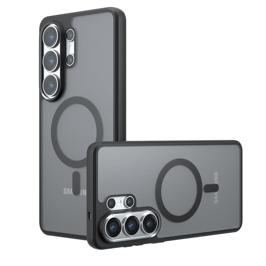 Capa MagSafe para Samsung Galaxy S26 Ultra, Techsuit, PureFrost, Preta Fosca Satinada