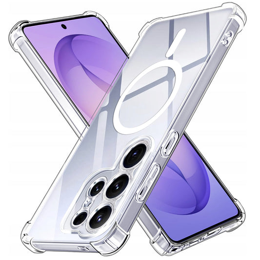 Capa MagSafe para Samsung Galaxy S26 Ultra, Techsuit, Antichoque, Transparente