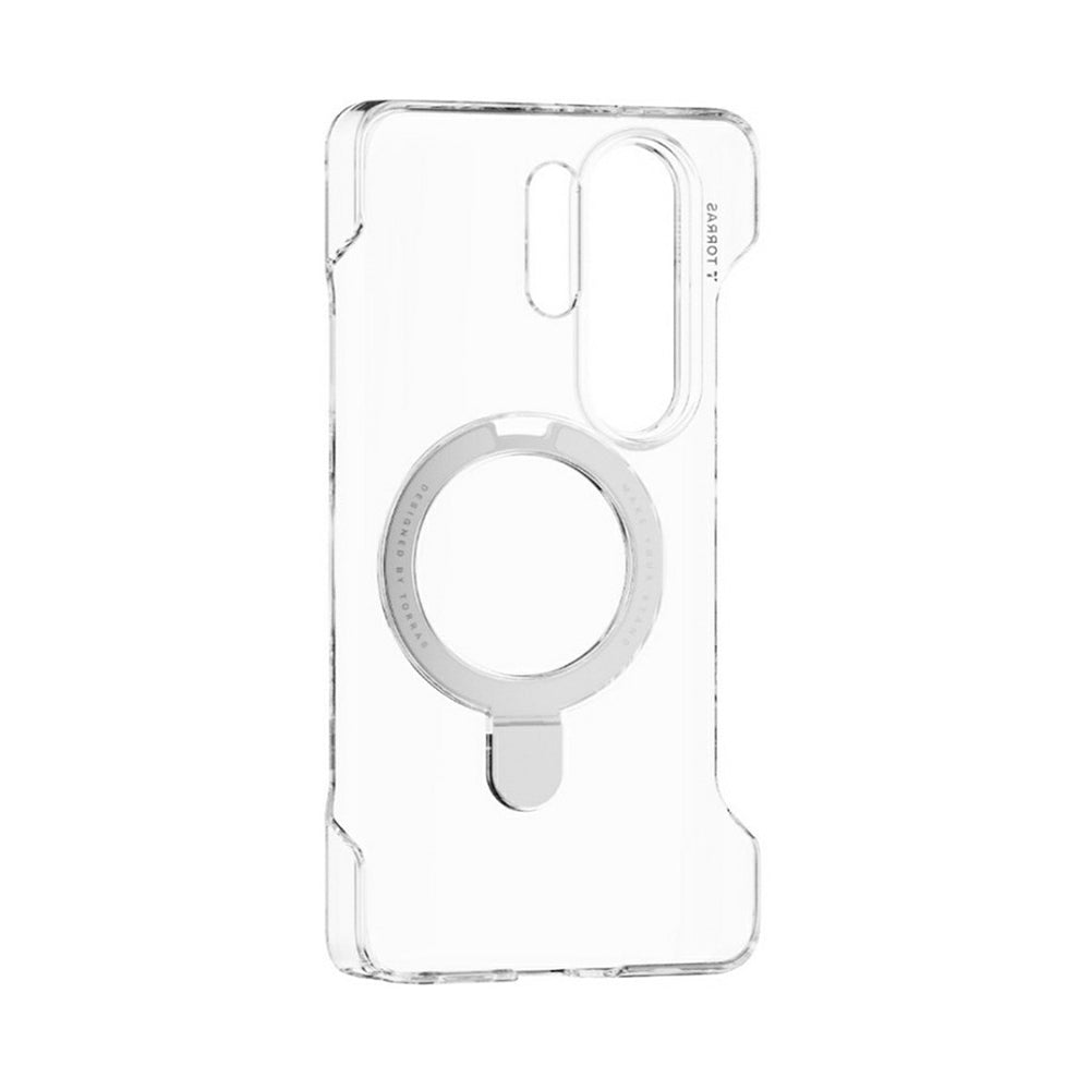 Capa MagSafe para Samsung Galaxy S26 Ultra, Torras, Ostand Slim, Transparenta