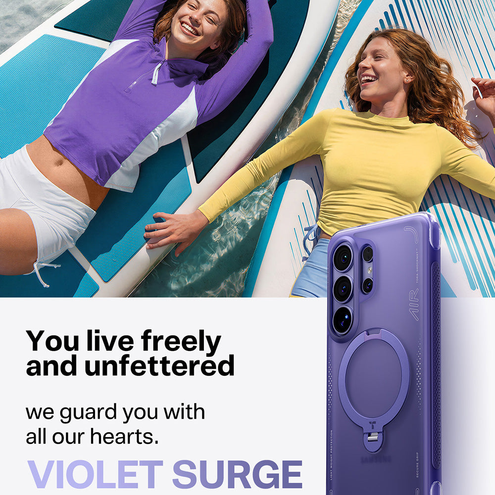 Capa MagSafe para Samsung Galaxy S26 Ultra, Torras, Ostand Spin Air, Mov