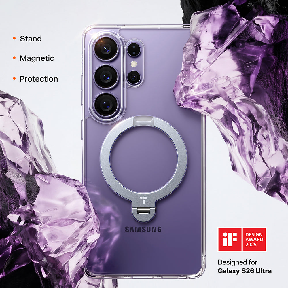 Capa MagSafe para Samsung Galaxy S26 Ultra, Torras, Ostand Spin, Mov