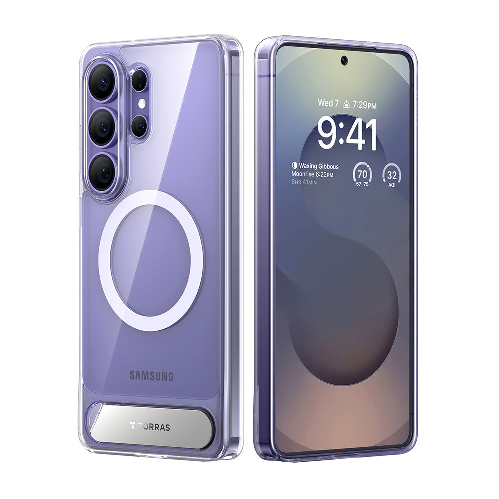 MagSafe Case for Samsung Galaxy S26 Ultra, Torras, Pstand, Transparent