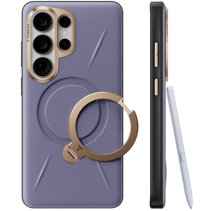 Capa MagSafe para Samsung Galaxy S26 Ultra, Torras, QPRO Leather, Roxo