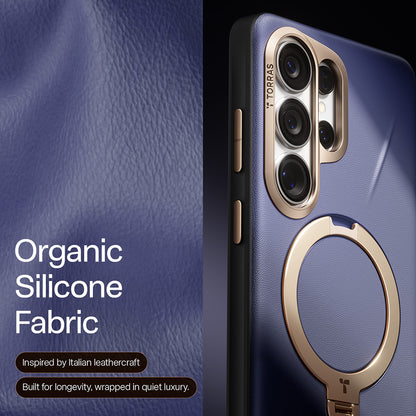 Capa MagSafe para Samsung Galaxy S26 Ultra, Torras, QPRO Leather, Roxo