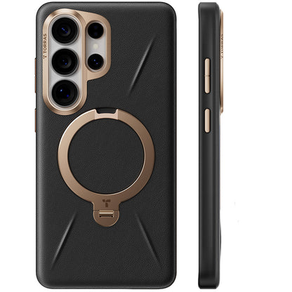 Capa MagSafe para Samsung Galaxy S26 Ultra, Torras, QPRO Leather, Preta