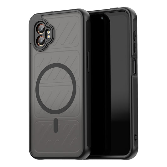 Capa MagSafe para Samsung Galaxy XCover7 Pro, Techsuit, HaloFrost II, Preta