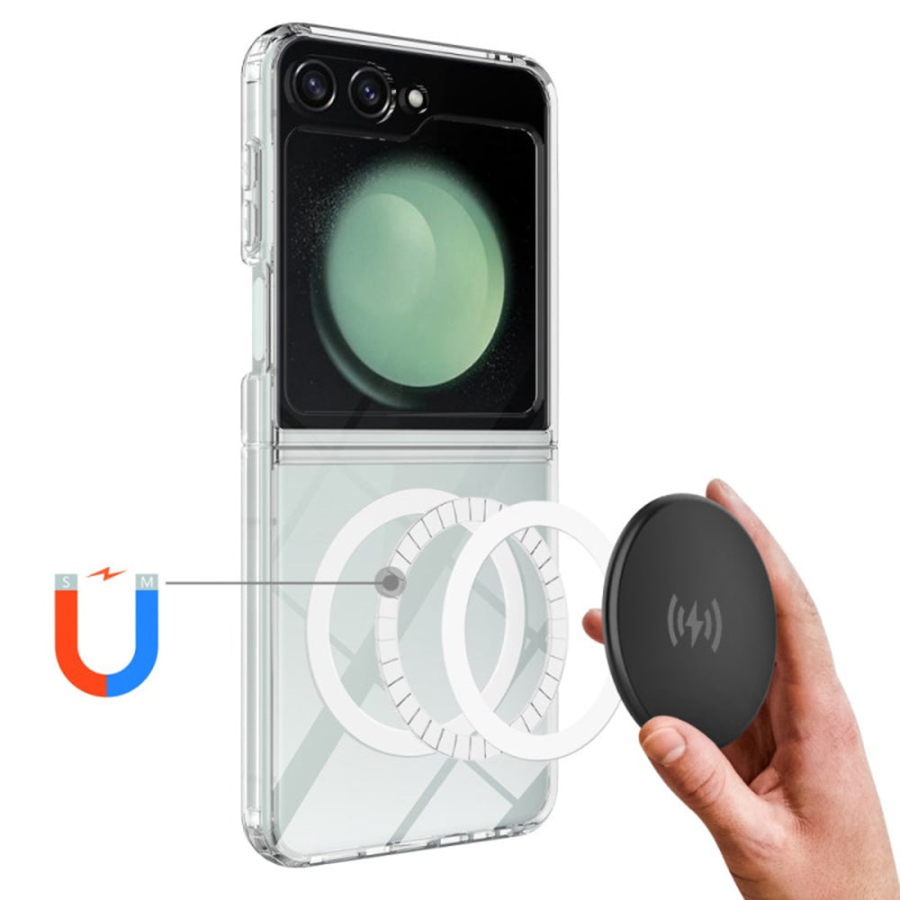 Capa MagSafe para Samsung Galaxy Z Flip7 FE F761 / Z Flip6 F741, Techsuit, Pro, Transparente