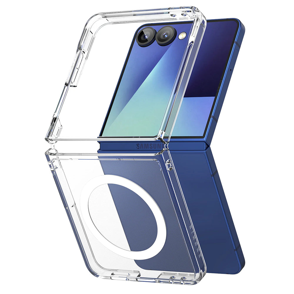 Capa MagSafe para Samsung Galaxy Z Flip7 F766, Ringke, Fusion, Transparente