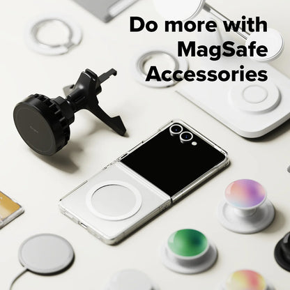 Capa MagSafe para Samsung Galaxy Z Flip7 F766, Ringke, Fusion, Transparente