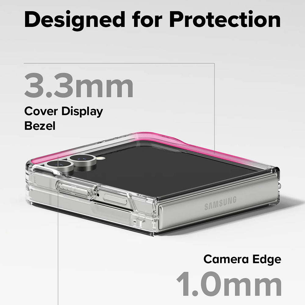 Capa MagSafe para Samsung Galaxy Z Flip7 F766, Ringke, Fusion, Transparente
