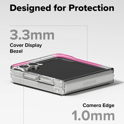 Capa MagSafe para Samsung Galaxy Z Flip7 F766, Ringke, Fusion, Transparente