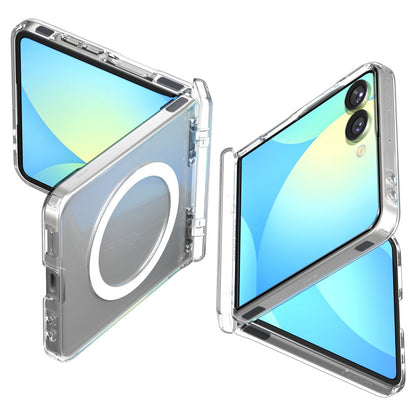 Capa MagSafe para Samsung Galaxy Z Flip7 F766, Spigen, Ultra Hybrid Pro, Transparente ACS09559