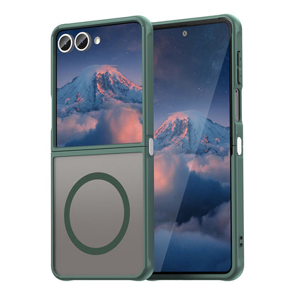 Capa MagSafe para Samsung Galaxy Z Flip7 F766, Techsuit, HaloFrost II, Verde