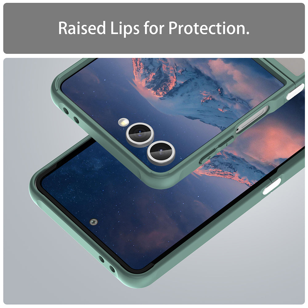 Capa MagSafe para Samsung Galaxy Z Flip7 F766, Techsuit, HaloFrost II, Verde