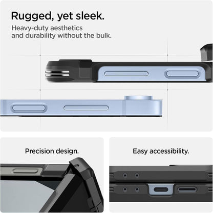 Capa MagSafe para Samsung Galaxy Z Flip7 FE F761 / Z Flip6 F741, Spigen, Tough Armor Pro, Preta ACS09807