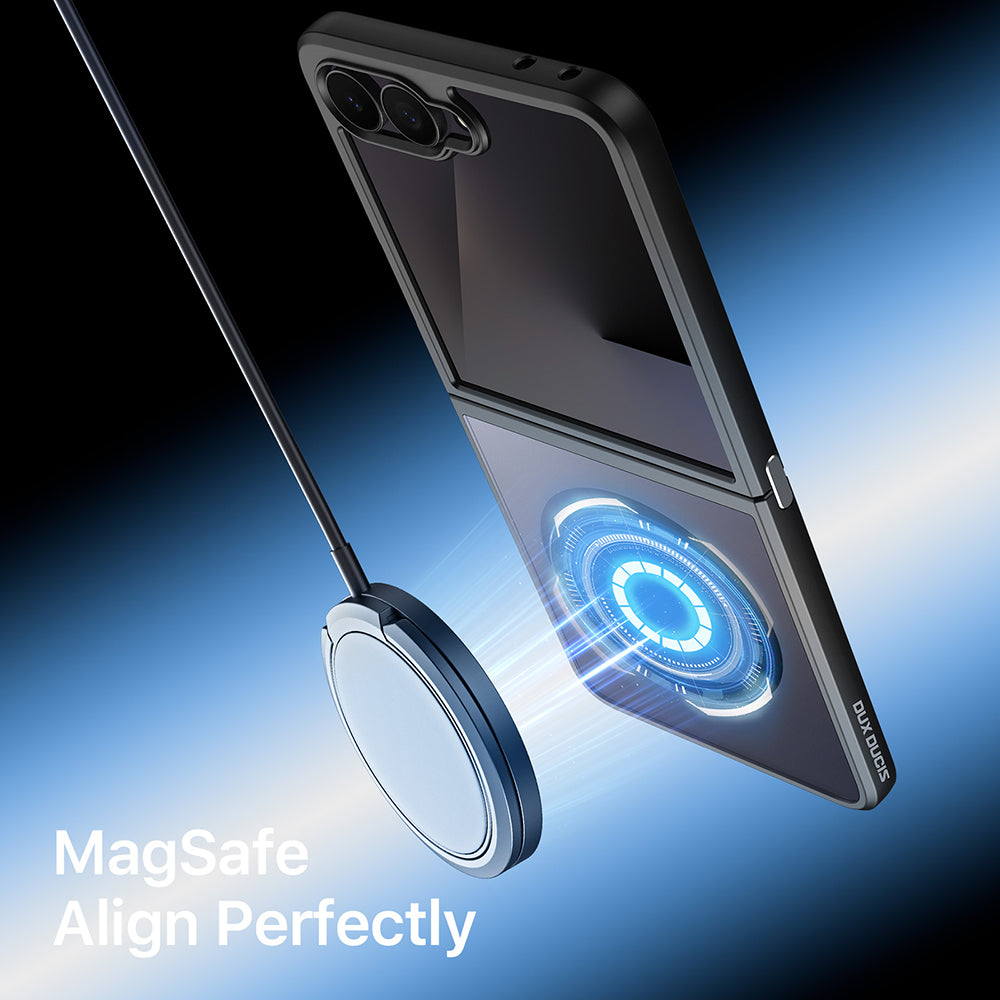 Capa MagSafe para Samsung Galaxy Z Flip8 F776, DUX DUCIS, Aimo, Preta