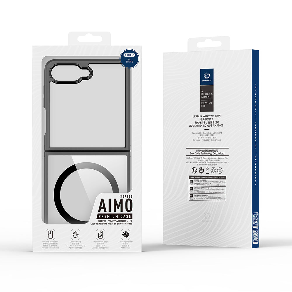 Capa MagSafe para Samsung Galaxy Z Flip8 F776, DUX DUCIS, Aimo, Preta